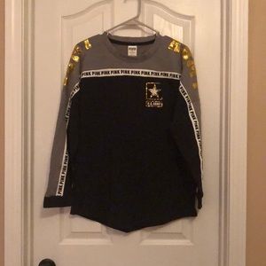 Victoria secret, US Army long sleeve sweatshirt.